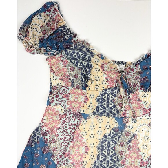 Urban Outfitters Audrey Floral Mesh Babydoll Coquette Patchwork Mini Dress, XXL - Picture 9 of 15